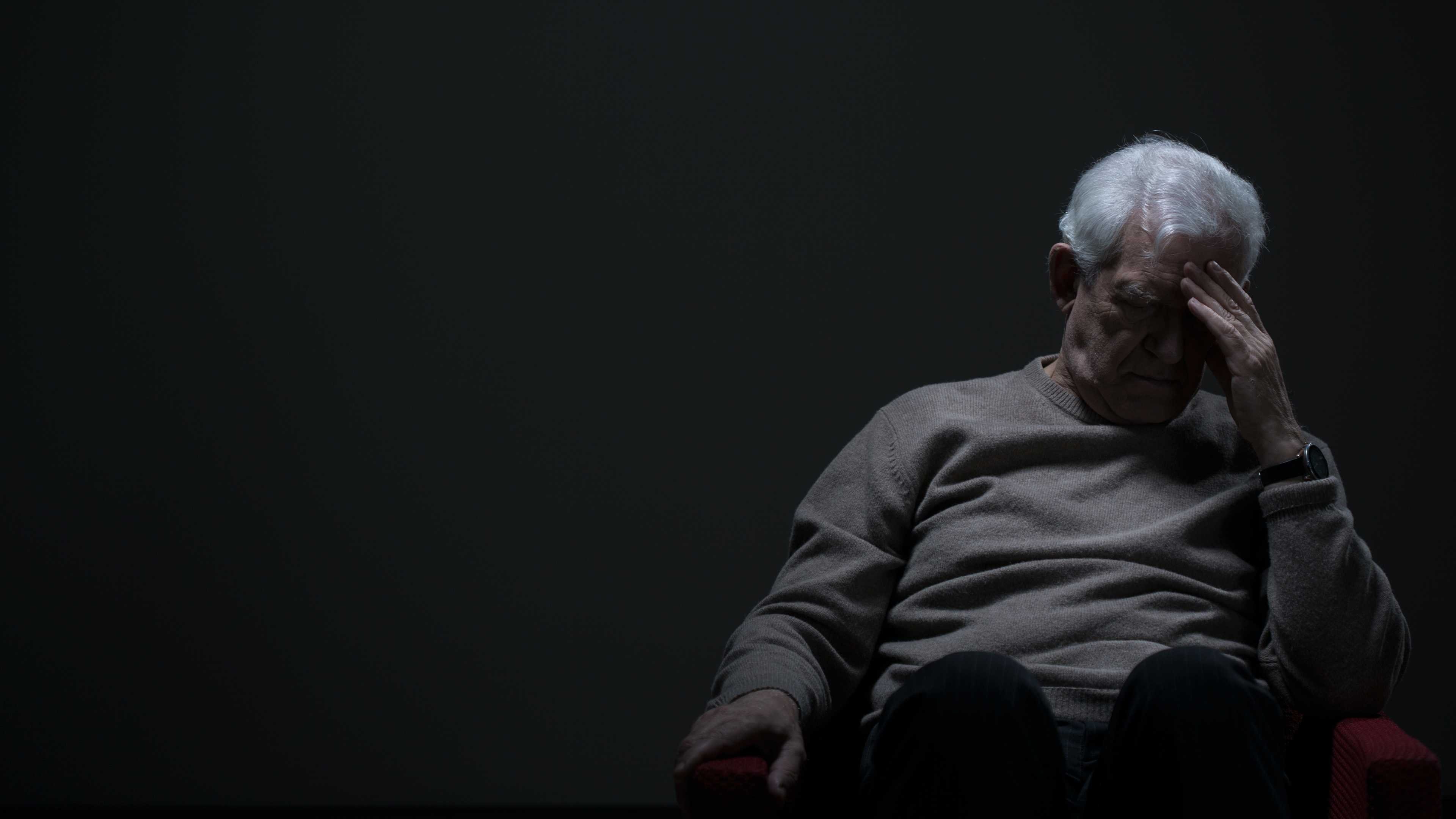 Old person alone