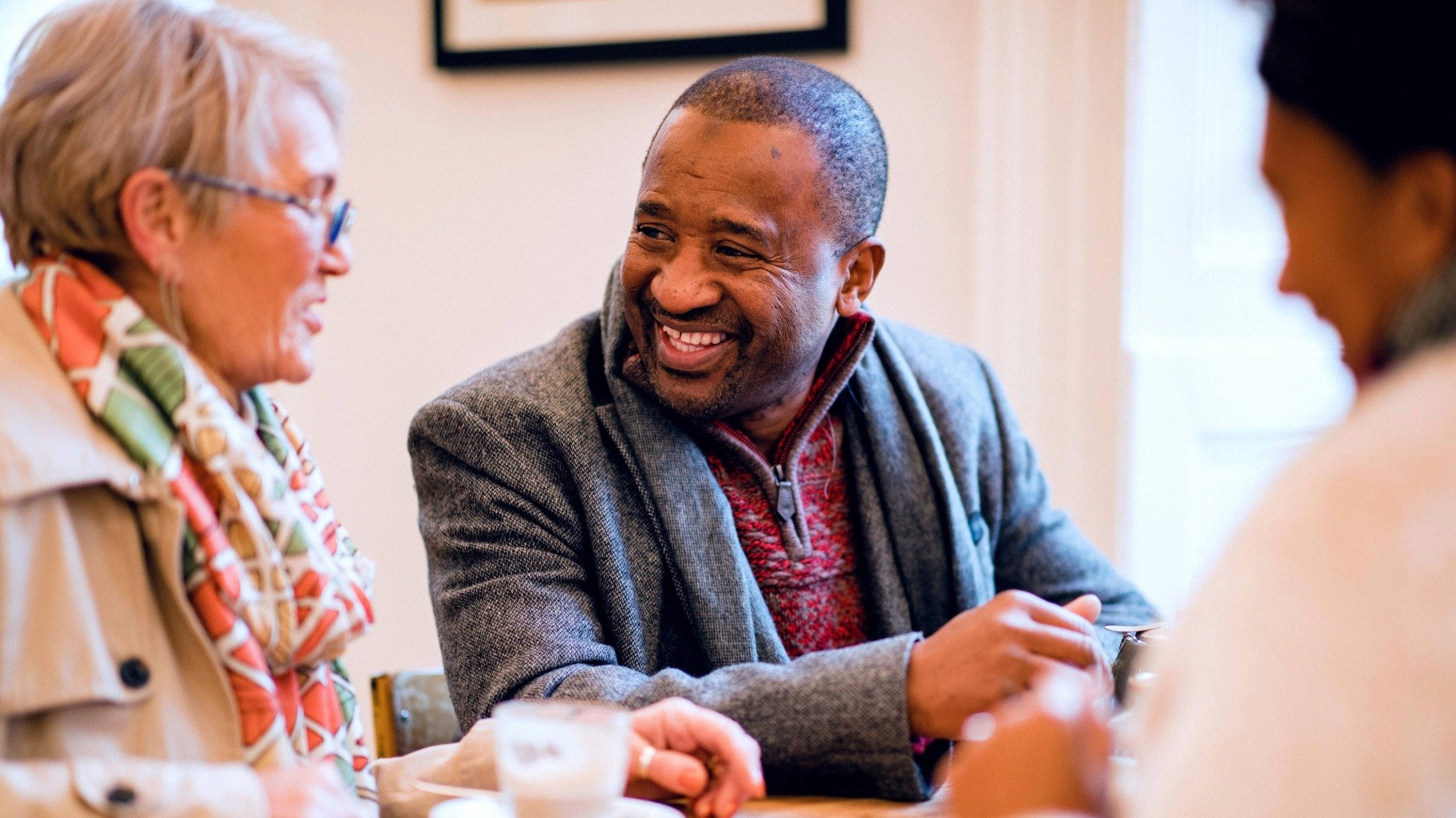 Older people talking