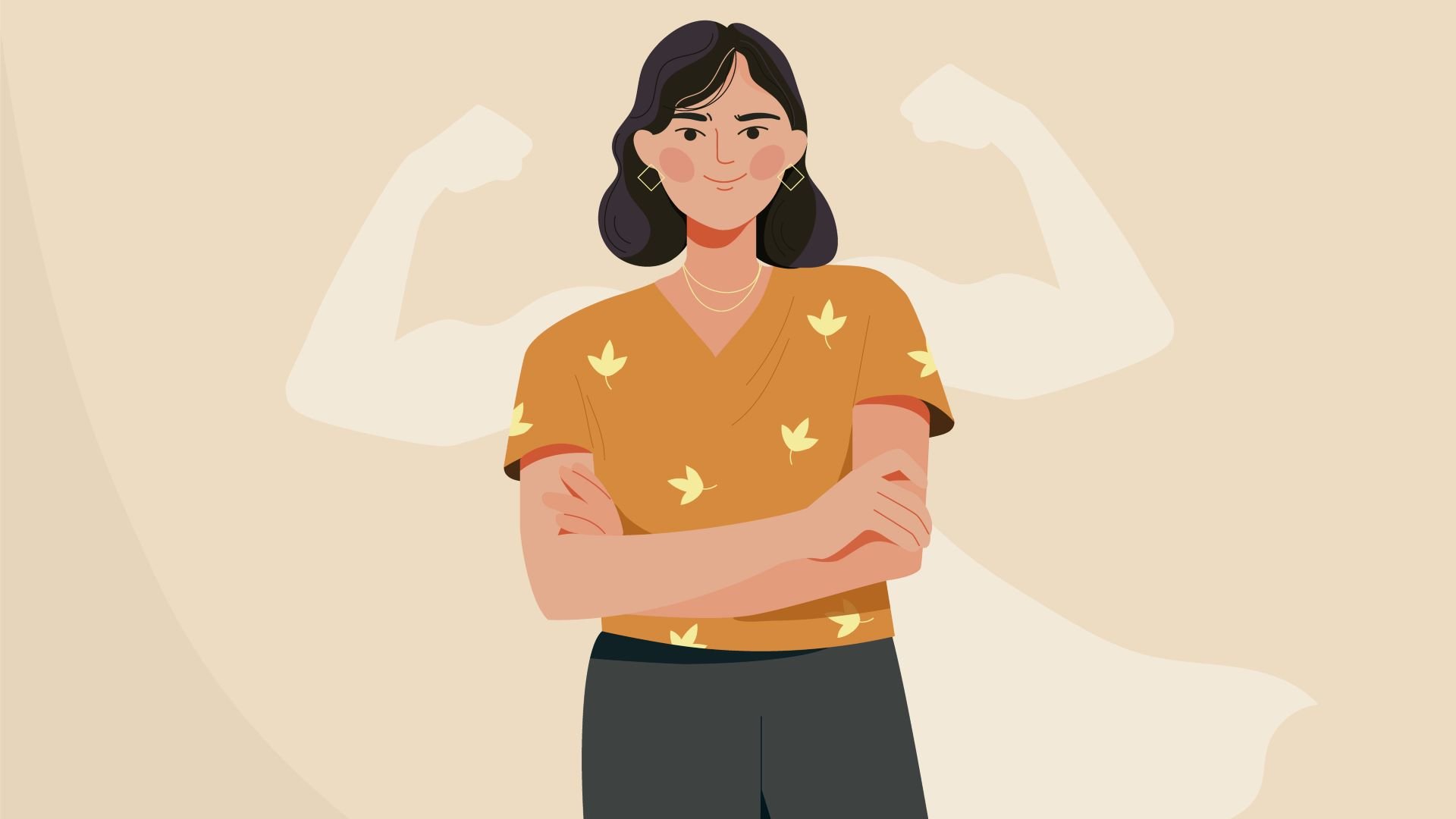 Person feeling confident