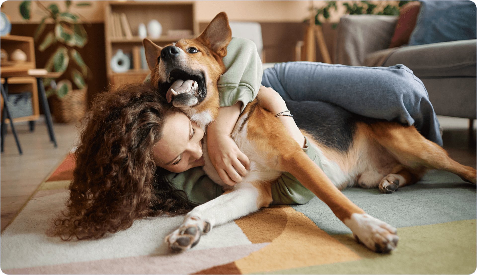 Person with dog