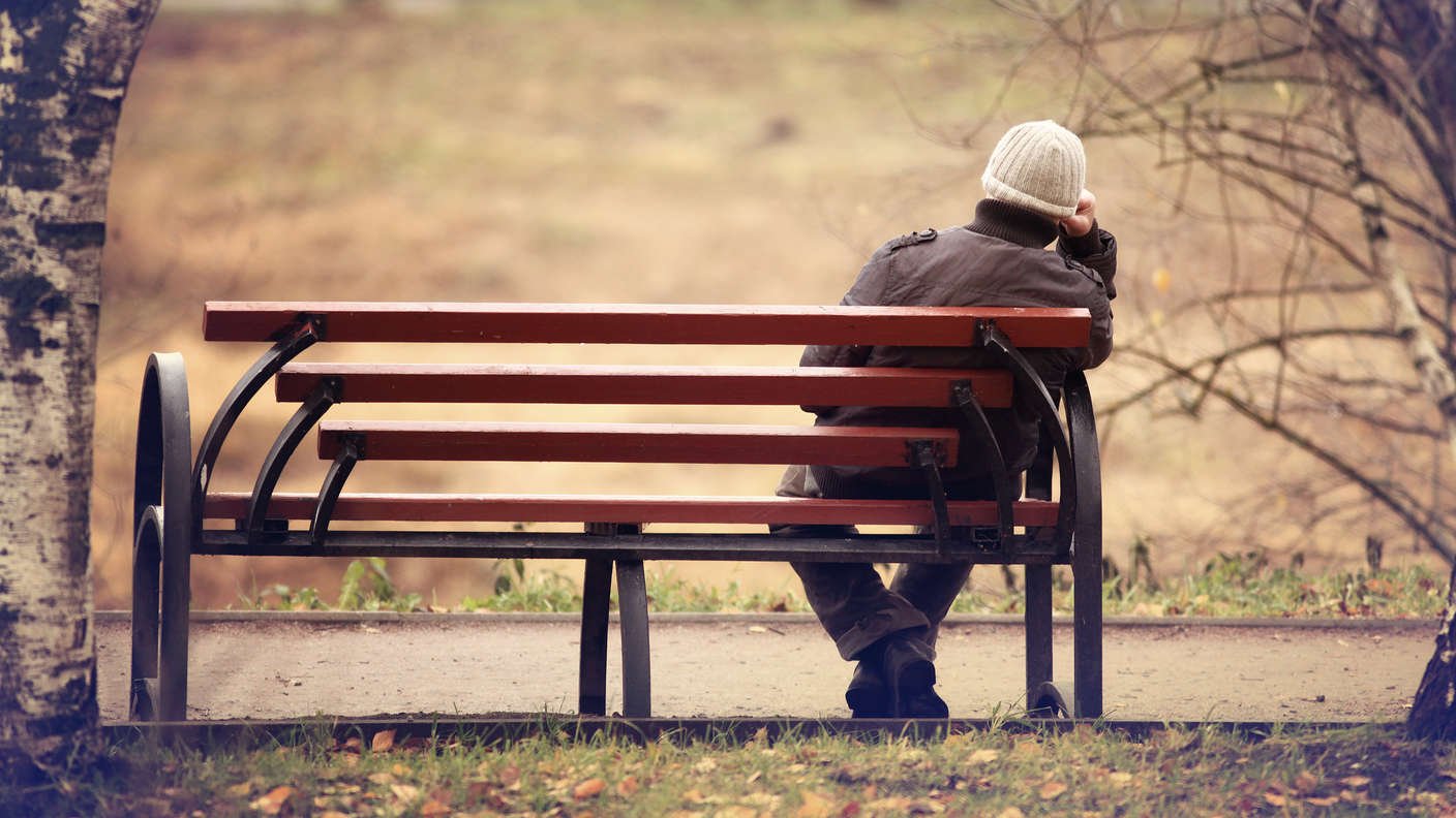 Quiet person alone