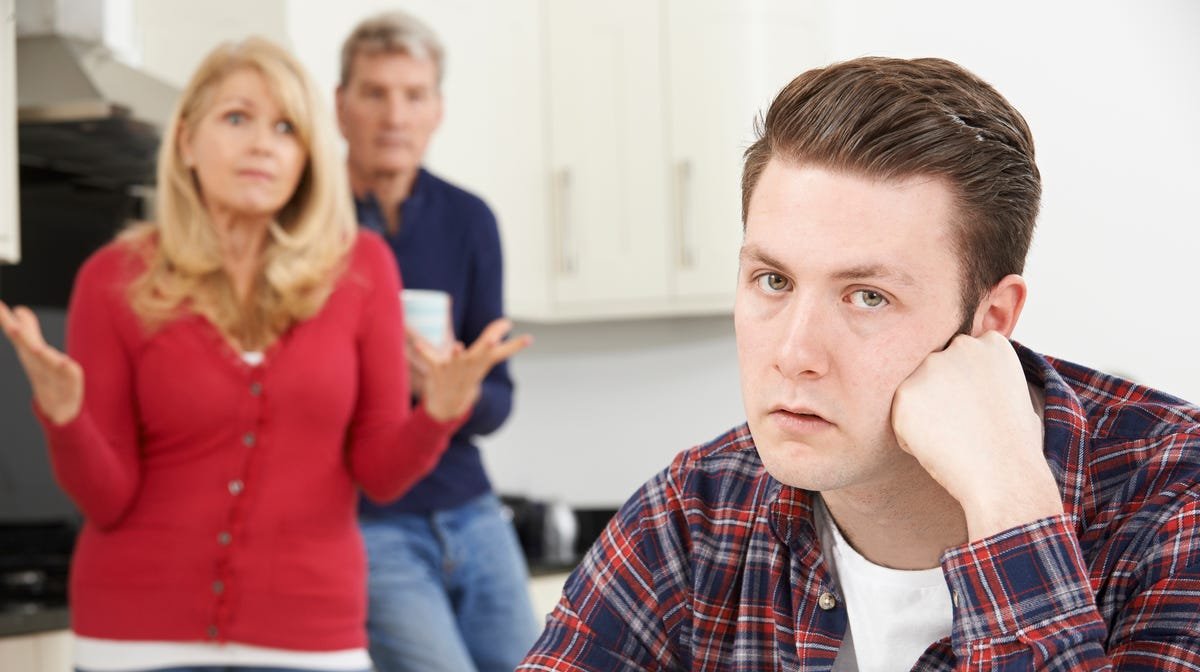 Tense family at home