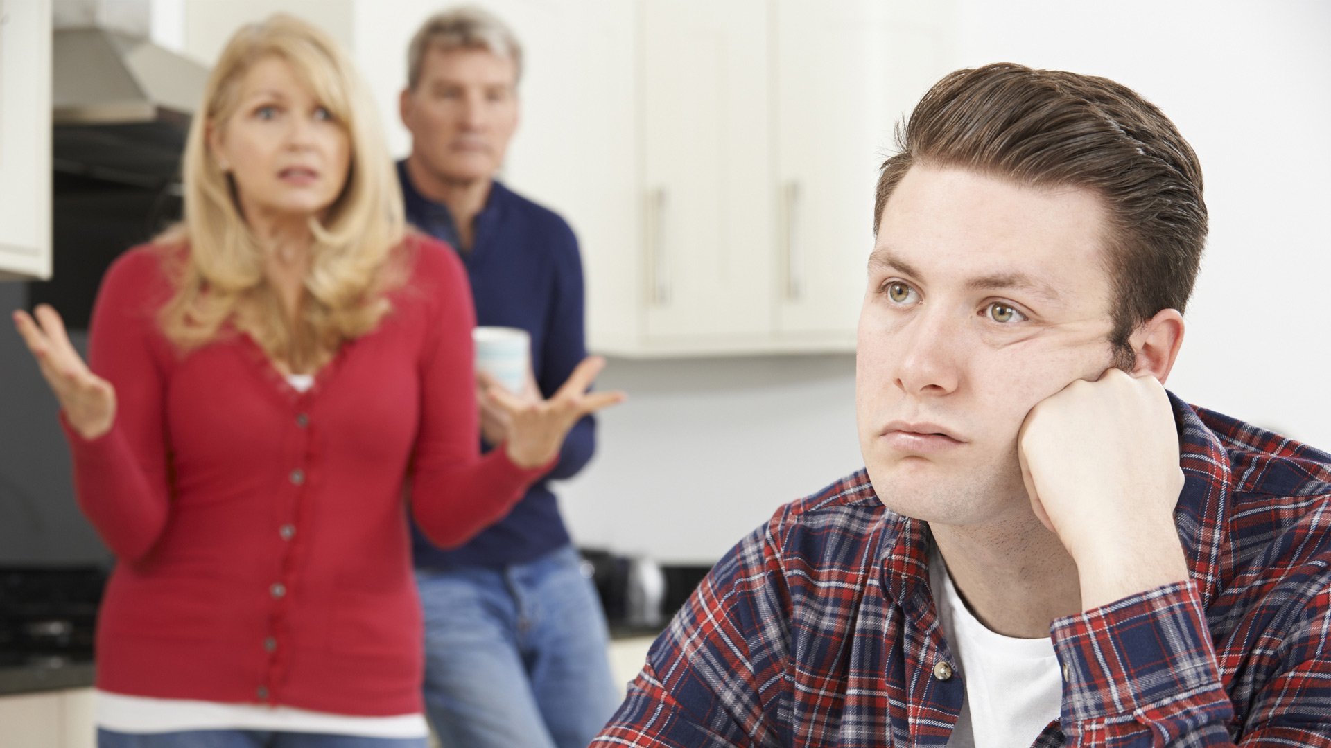 Tense family at home